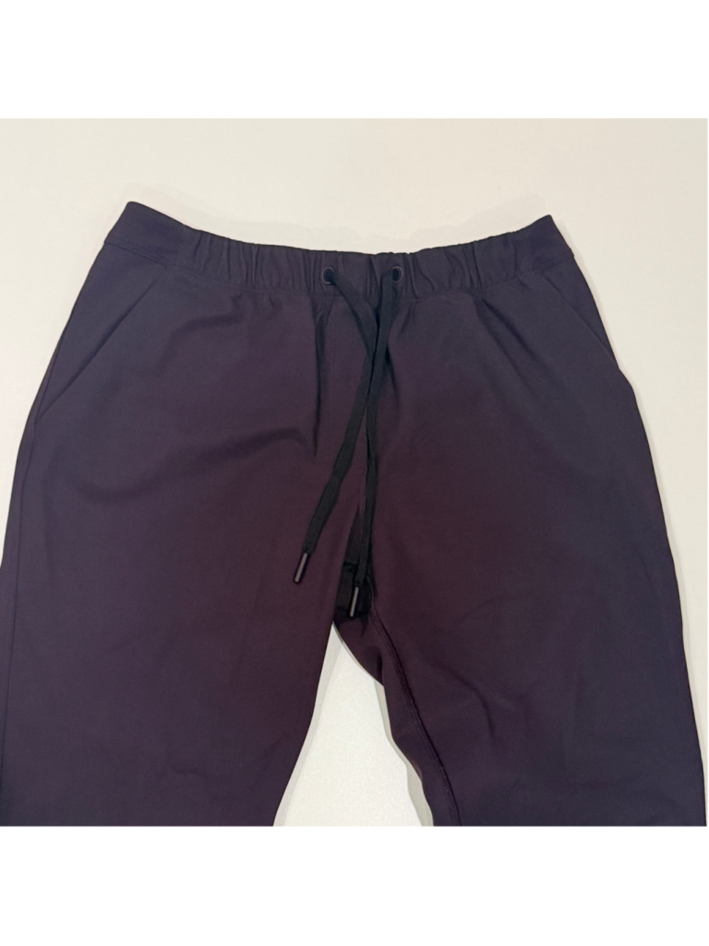 Lululemon Women's Plum Pull On Slim Pants Drawstring Stretch No Size Tag b1